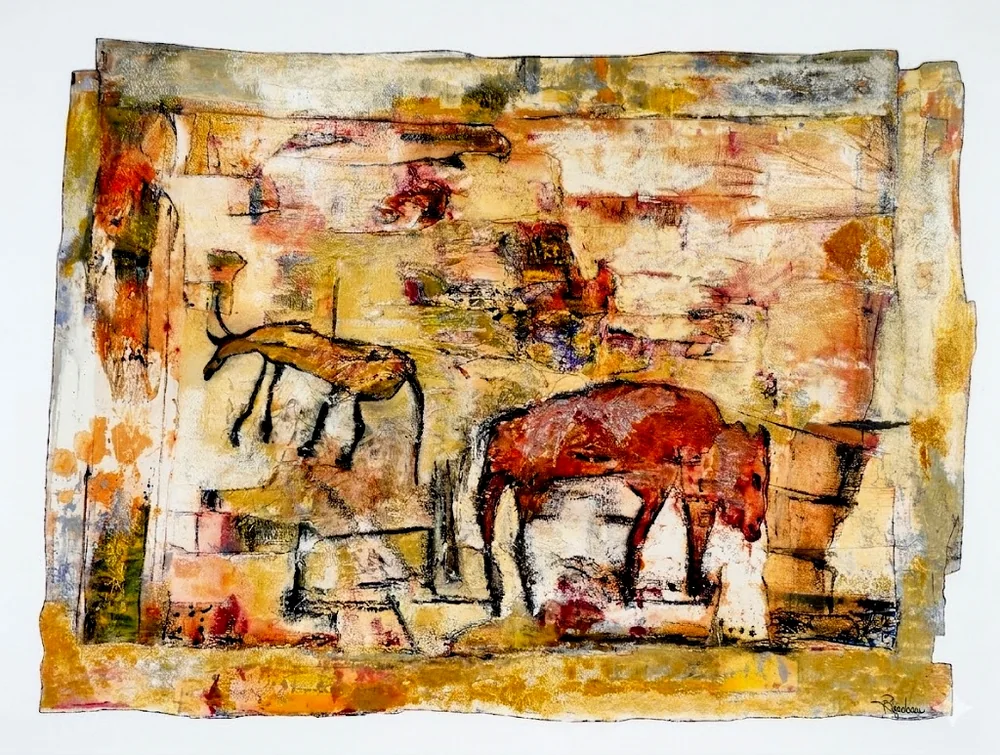 Mémoire Rupestre, œuvre de Ghislaine Riendeau.